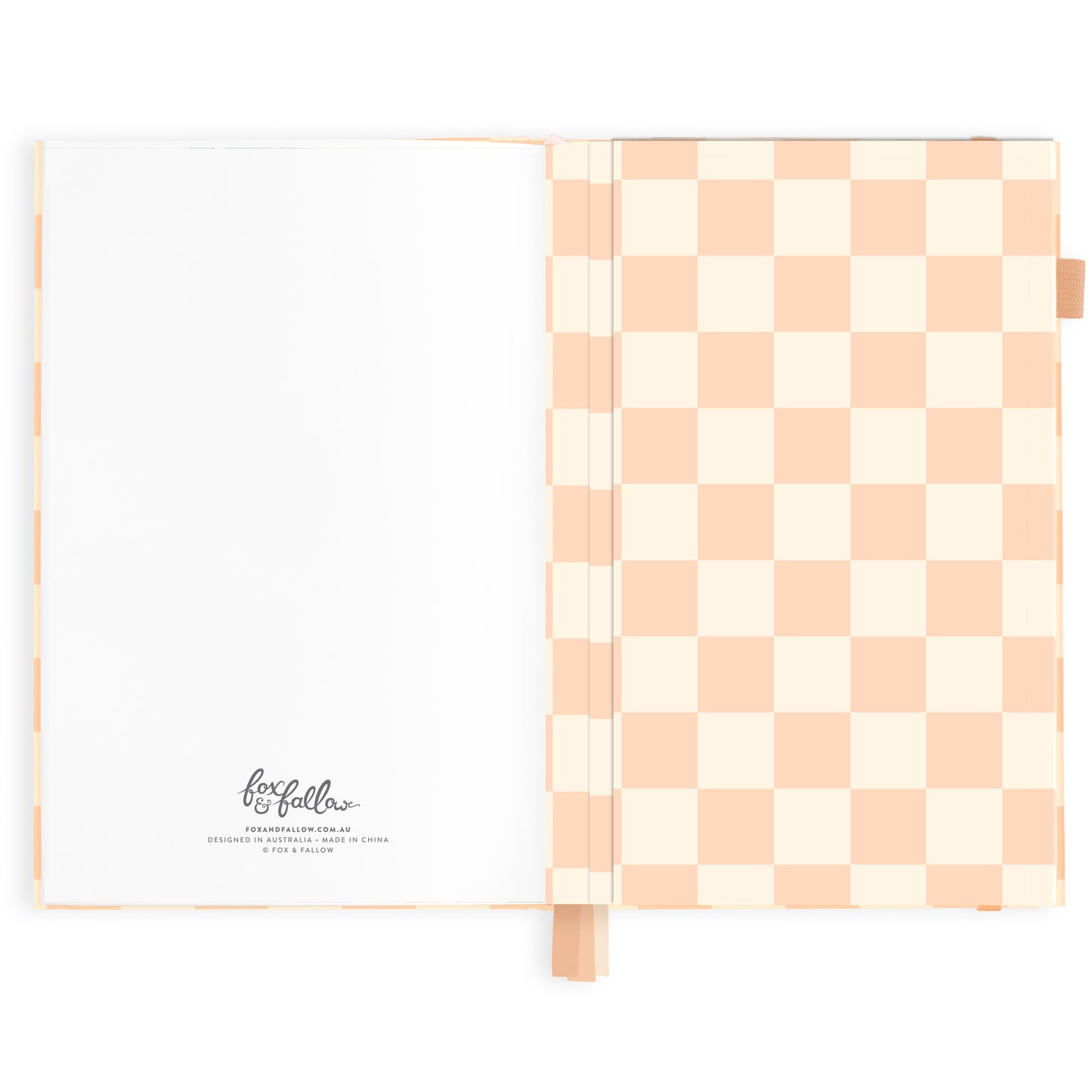 Fox & Fallow 2025 A5 Horizontal Planner - Salmon Check