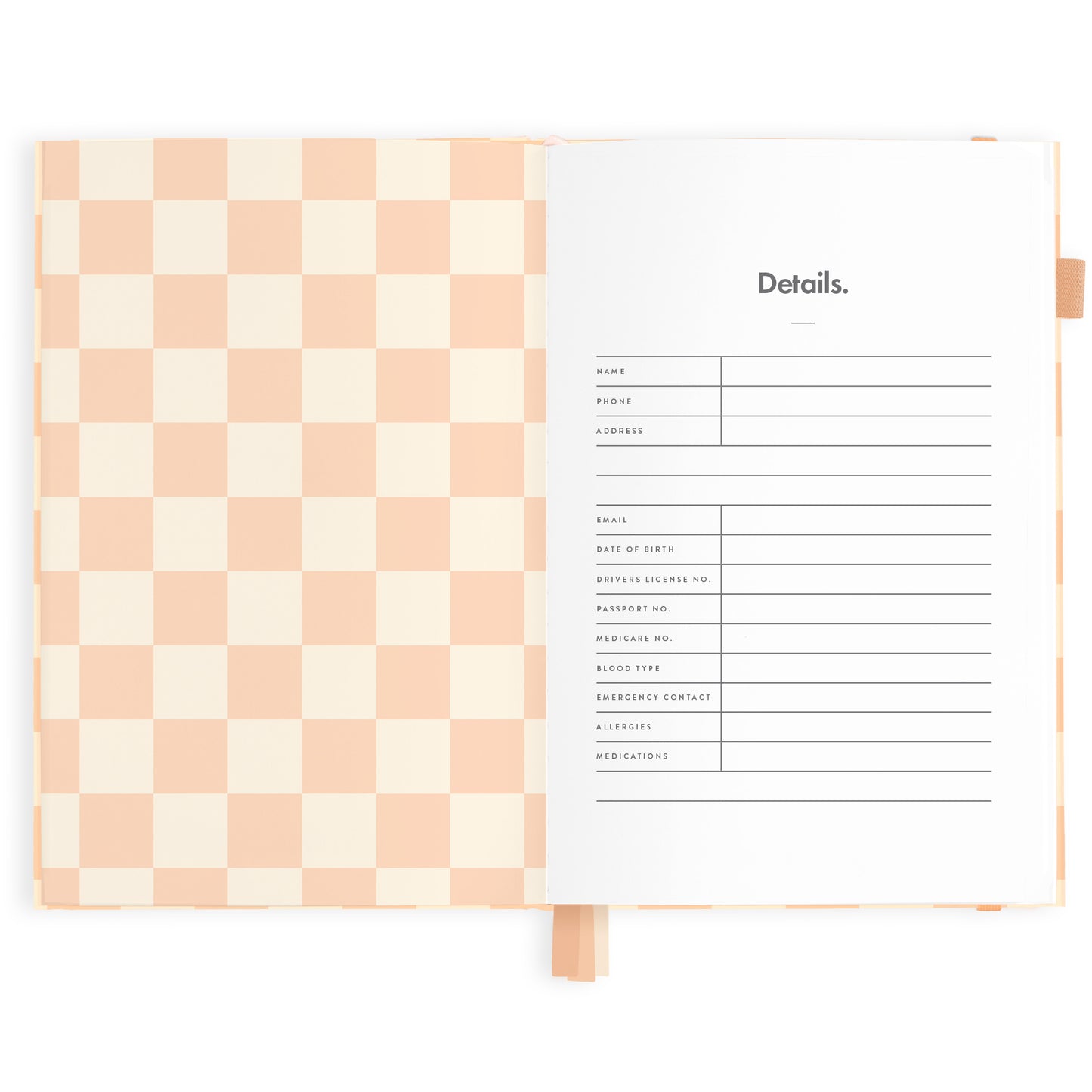 Fox & Fallow 2025 A5 Horizontal Planner - Salmon Check